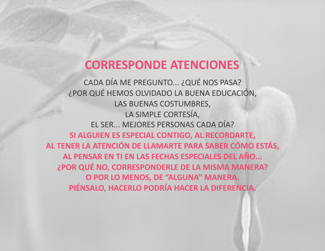 Corresponde atenciones Febrero 10 de 2010